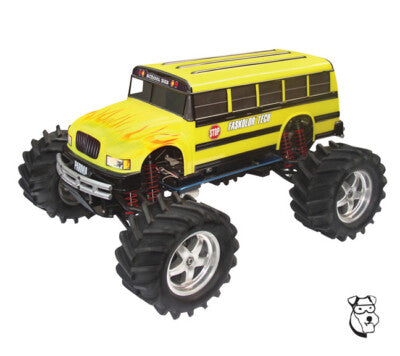 PAR10107 1/10 PARMA MONSTER SCHOOL BUS .040" CLEAR BODY