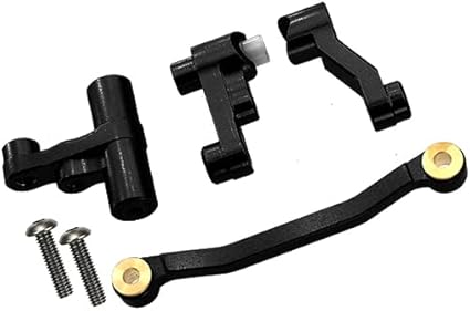 LTX048-BK ALUMINUM STEERING ASSEMBLY FOR TRAXXAS LATRAX RALLY / SST / TETON