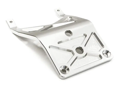 INTC27637SILVER Billet Machined Alloy Front Skid Plate 1/10 2WD