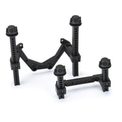PRO636200 1/10 Extended Front/Rear Body Mounts: Rustler 4x4