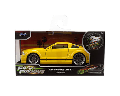 Jada 36438 1:32 2006 Ford Mustang – Yellow – Fast & Furious 25 Year Anniversary