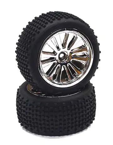 INTT3500CHROME Type III Wheel and Tire Set (2) 1/16
