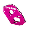 9490P Plate, motor, lightweight machined 6061-T6 aluminum (pink-anodized) (4mm thick)/ 3x10mm CS with split and flat washer (2)