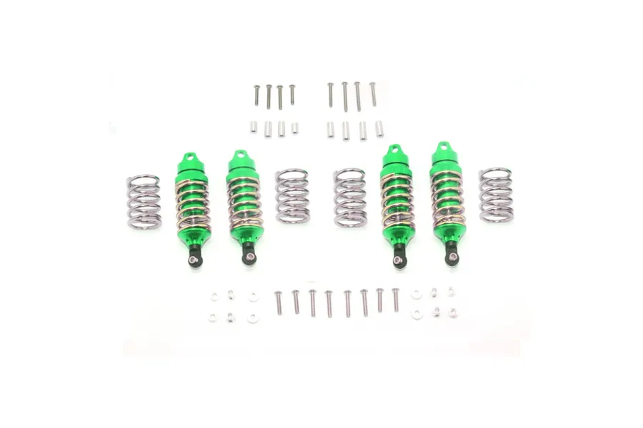 RUS47580FR-G RUSTLER VXL Aluminum Front+Rear Shocks - Green