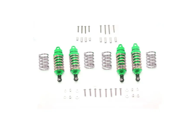 RUS47580FR-G RUSTLER VXL Aluminum Front+Rear Shocks - Green