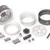 BRPB054FSFS ProBuild™ 1.9" M5 Adjustable Offset Aluminum Beadlock Wheels (2) Flat Silver/Flat Silver