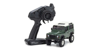KYO32529GR Mini-Z 4x4 Crawler Land Rover Defender 90 RTR, Coniston Green