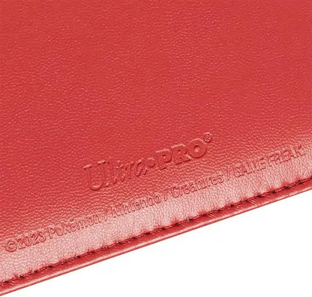 PKU16519 Ultra Pro 4 Pkt Red Premium Snap Binder With Logo