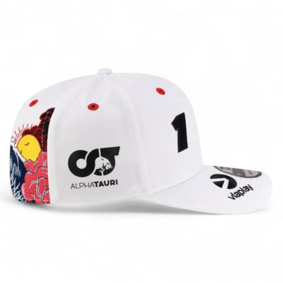 60669450 Red Bull Racing F1 New Era 9Seventy Special Edition Max Verstappen Japan GP Team Hat - White