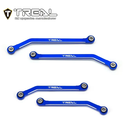X003Q5LLLT TREAL Aluminum 7075 High Clearance Links Set (4pcs) Chassis Lower Links for TRX4M 1/18 RC Crawler-Blue