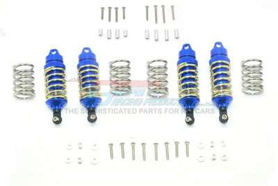 GPMRUS47580FR-B-GD-BEBK RUSTLER VXL Aluminum Front+Rear Shocks - Blue