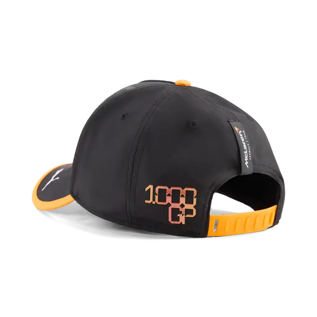 701242462 McLaren Racing F1 Special Edition 1,000th Race Oscar Piastri Hat - Anthracite