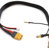 YEA-WPT-0151 Yeah Racing 2S LiPo XT60 Charge Lead (Female XT60 to 5mm Bullets) w/3-Pin JST-XH Balance Plug