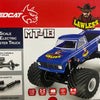 RER33539 Redcat MT-18 1/18 Brushed Electric 4WD Monster Truck - Blue