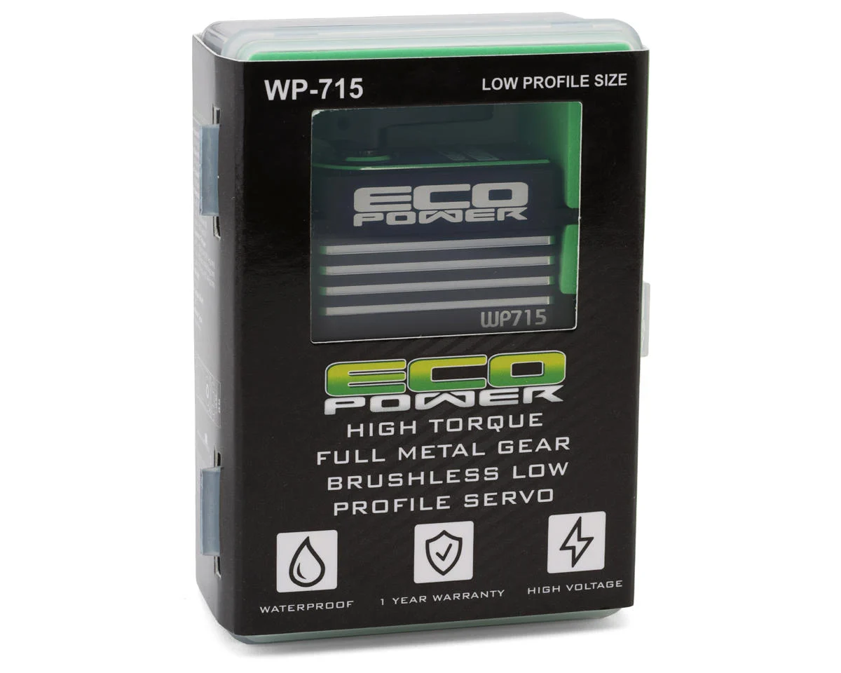 ECP-715 EcoPower WP715 Low Profile High Torque Brushless Rock Crawling/Bashing Servo (HV) (Waterproof) (Metal Case)