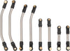 MEUS Racing SCX24 Deadbolt B17 Double Bent Links High Clearance Chassis Links Set for Axial 1/24 RC Crawler (Titanium)