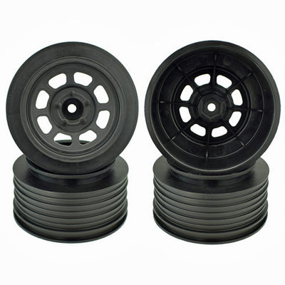 DER-DS4-RB Speedway SC Wheels for Traxxas Slash Rear / 21.5mm BKSP / BLACK / 4Pcs