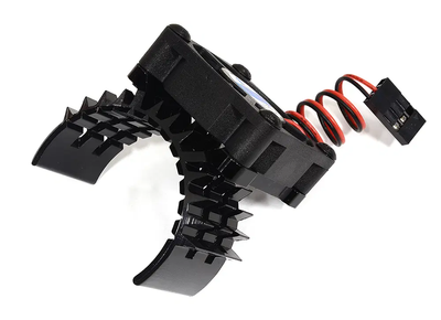 INTT8635BLACK T2 Motor Heatsink w/ Cooling Fan for Traxxas 1/10 Stampede 4X4 & Slash 4X4