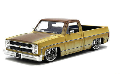 Jada 1:24 JT Chevy 1985 C10 Patina Rust Daytona Wheels Mijo