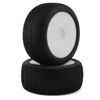 PMT1010-SLW-W Pro-Motion Spitfire 1/8 Truggy Pre-Mount Tires (White) (2) (Soft - Long Wear)