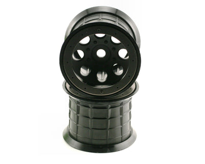 AXI8014 Axial 8 Hole Beadlock Monster Truck Wheel (2) (Black)