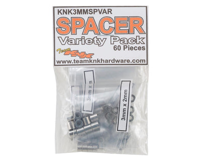 KNKSPVAR1 Team KNK Aluminum Spacer Variety Pack (60)