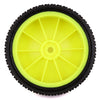 JCO3165-201011 JConcepts Fuzz Bite LP 2.2 Pre-Mounted 2WD Front Buggy Carpet Tires (Yellow) (2) (Pink) w/12mm Hex