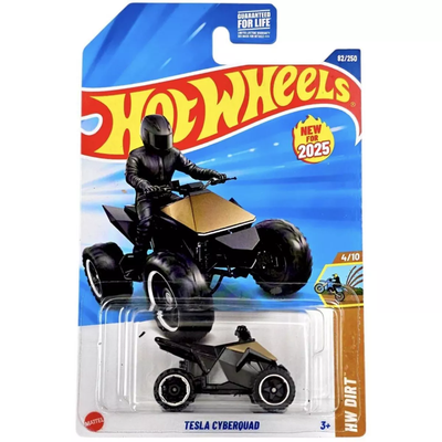 Hot Wheels Tesla Cyberquad HW Dirt W/ HotWheel Protector