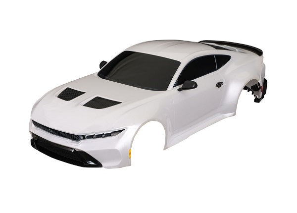 10511-WHT Body, Ford Mustang, Complete (Painted, Decals Applied) White
