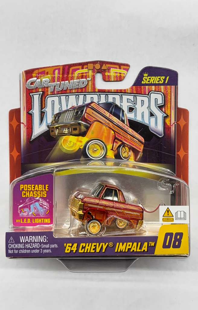 CarTuned 597346 1:64 Lowriders SHOW GLOW Series 1 Assortment of 8