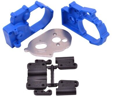 RPM73615 Hybrid Gearbox Housing & Rear Mount Kit for Traxxas 2WD (Blue)