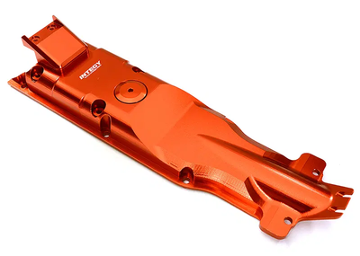INTC28842RED Billet Machined Alloy Center Skid Plate 1/10