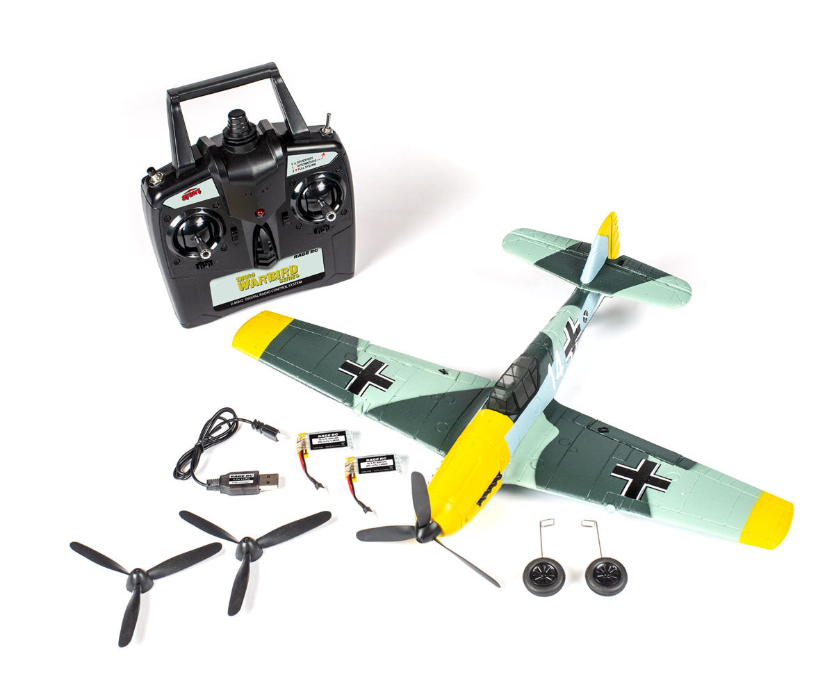 RGRA1304V2  Messerschmitt Bf 109 Micro RTF Airplane with PASS (Pilot Assist Stability Software) System