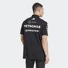 JW5391 Mercedes AMG Petronas Formula 1 2025 Men's Team Polo Shirt - Black -
