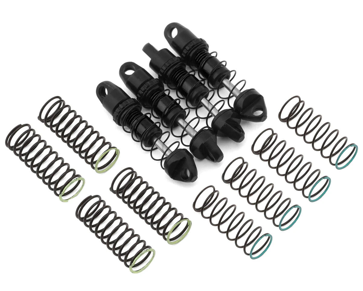 NX-617-B NEXX Racing Axial SCX30 25mm Aluminum Threaded Oil-Filled Shocks (Black) (4)