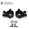 X003KIKGP9 TREAL Aluminum 7075 Front Steering Knuckles Set (2P) L&R CNC Machined Upgrades for 1/18 TRX4M Defender Bronco-Black