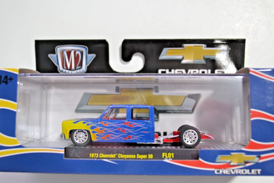 M2Machines 63800-FL01 1:64th Scale 1973 Chevy Cheyenne Super Truck 2023 NYTF Limited Edition