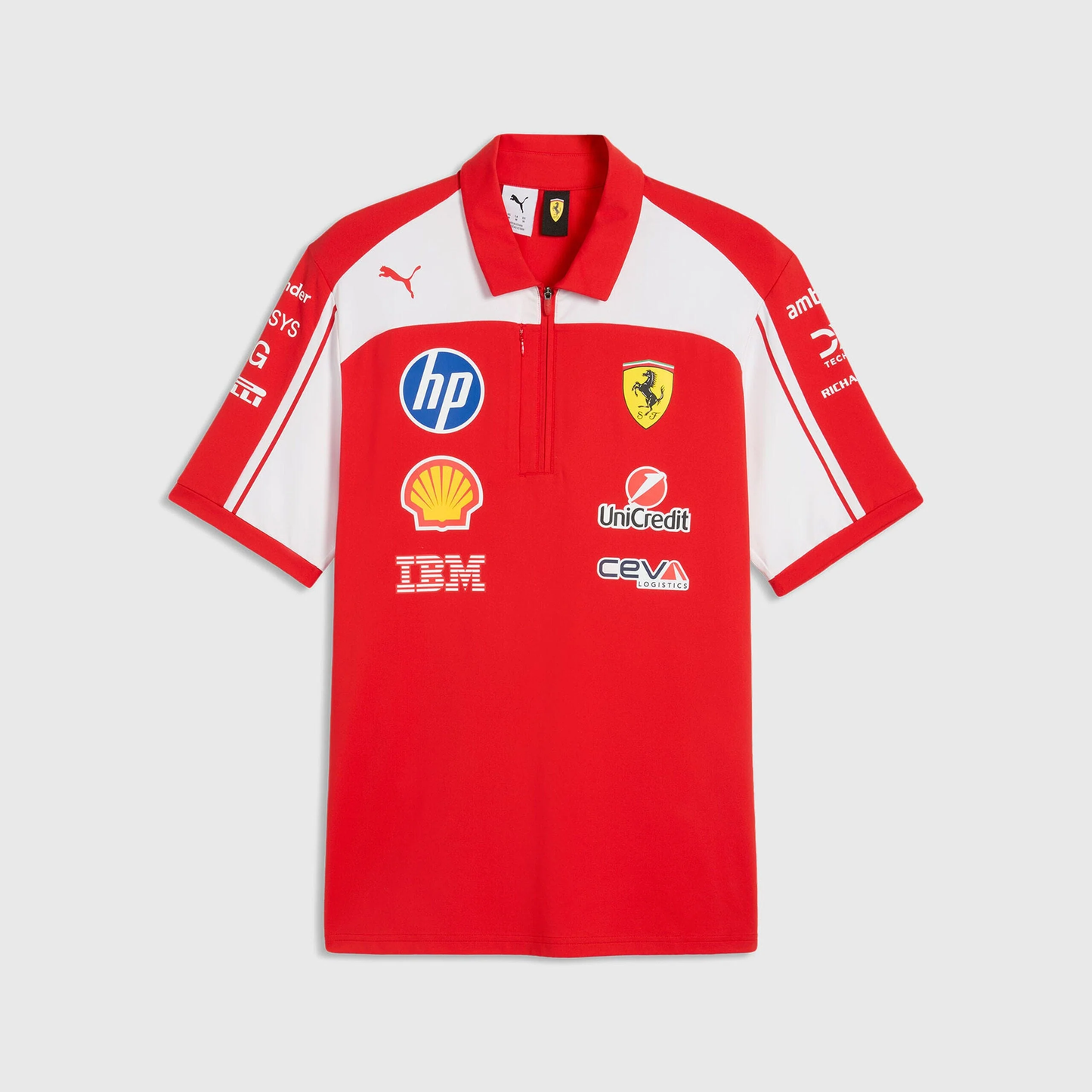 701243936 Scuderia Ferrari  F1 2026 Team Authentic Polo Shirt - Puma Red In Gift Box -