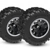 10771-STBLK Tires & wheels, assembled (black with satin beadlock wheels, dual profile (2.1" outer, 2.6" inner), Sledgehammer® tires, foam inserts)) (front) (2)