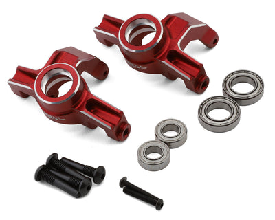 X0042PZDTX Treal Hobby Arrma Mojave 7075 Aluminum Front Steering Knuckle Set (Red) (2)