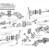 TLHTSCX24-03 Treal SCX24 Front Axle
