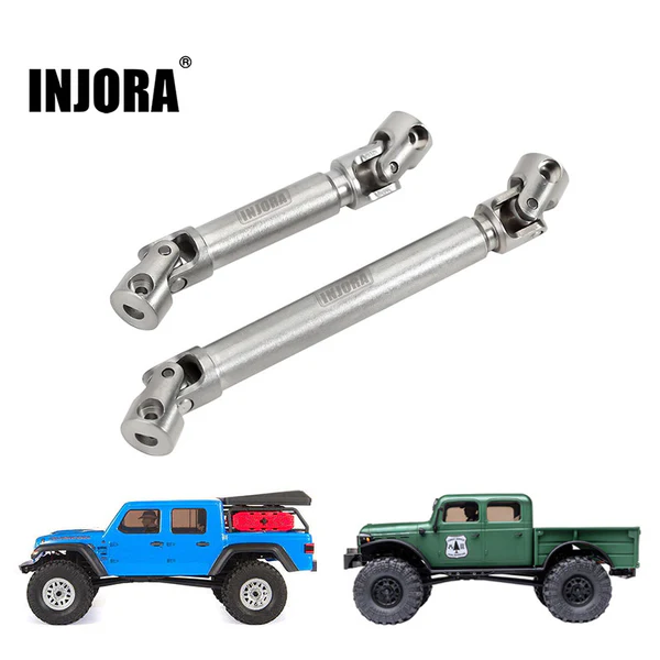 SCX24-153SR INJORA Stainless Steel Drive Shafts with D Shaped Hole for SCX24 Gladiator Power Wagon