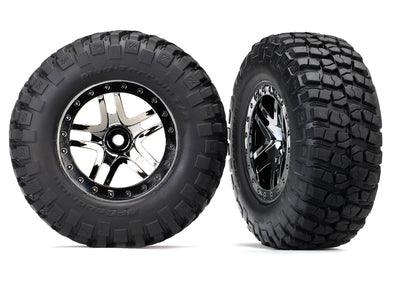 6873T SCT Black Chrome Wheels w/ BFG S1 Tires (2)