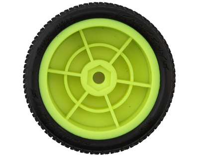 JCO4085-2211 Mini-B Fuzz Bite Pre-Mounted Front Tires (Yellow) (2) (Pink)