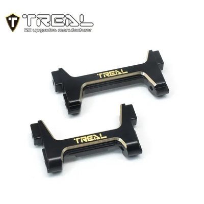 X003QV8HU1 TREAL Brass Front and Rear Bumper Mounts Set (F&R) Heavy Weight Upgrades for 1/18 TRX4M