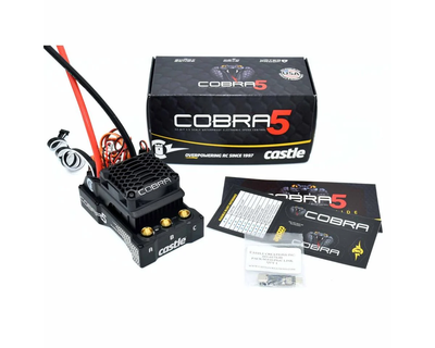 CSE010-0179-00  Castle Creations COBRA 5, 8S, 33.6V ESC, 20A PEAK BEC