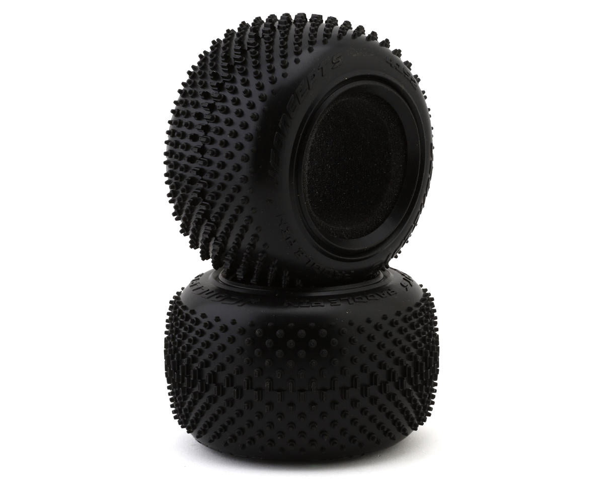 JCO4152-02 JConcepts Paddle Pin 2.2" 1/10 Stadium Truck Tires (2) (Green)