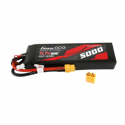 GEA50003S60X6 Gens Ace 3S LiPo Battery 60C (11.1V/5000mAh) w/XT60 Connector