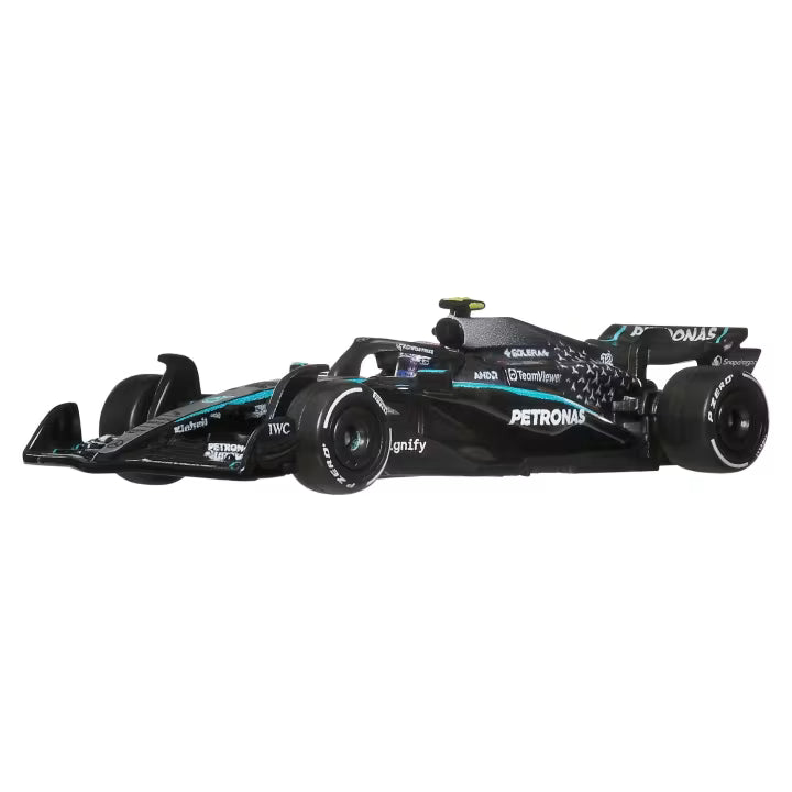 HWJMM93-4B10 HotWheels Premium 2025 2-Pack Mercedes-AMG Petronas F1 Team