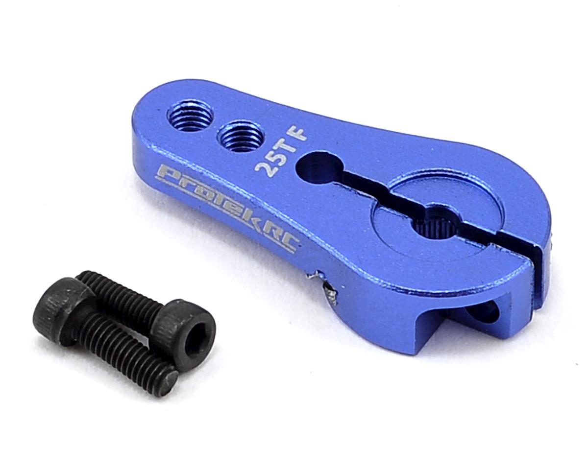 PTK7808 4mm Aluminum Short Clamping Servo Horn (Blue) (25T)